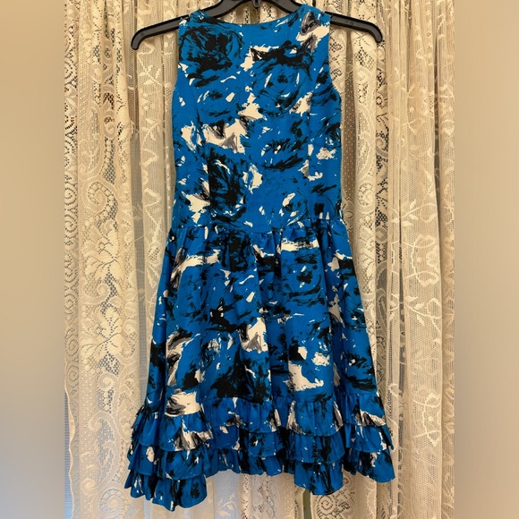 Kensie Floral Blue Mini Dress - Picture 2 of 8